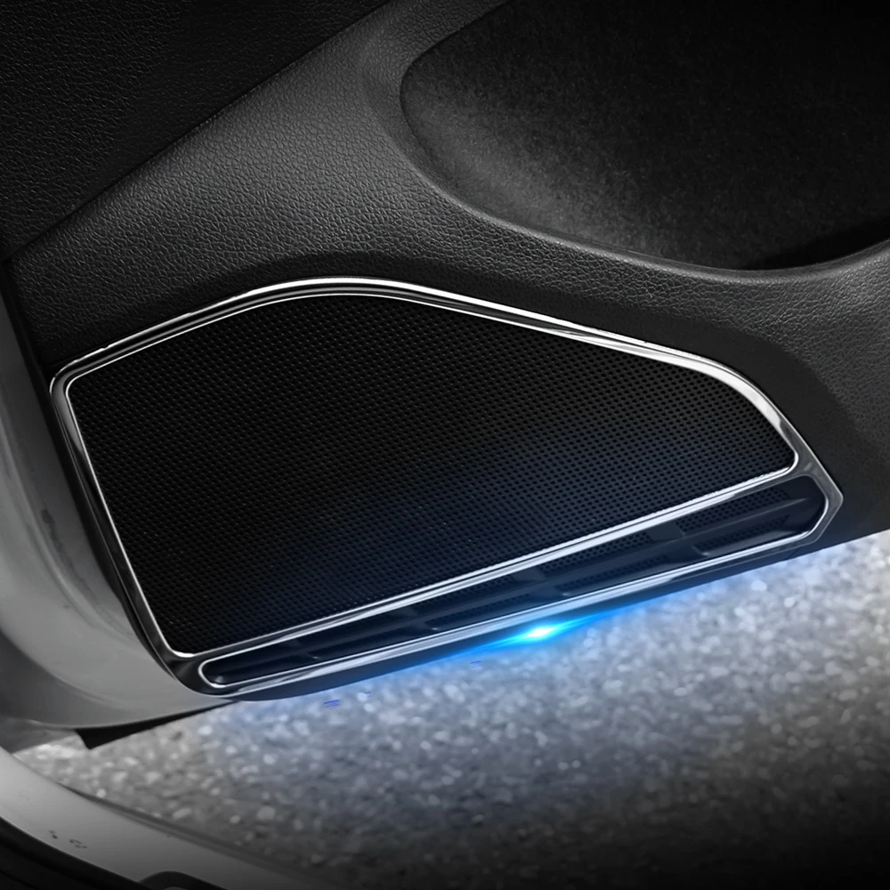 4 rejillas altavoz acero inoxidable VW Golf 7 MK7 2012-2019 - imagen 2