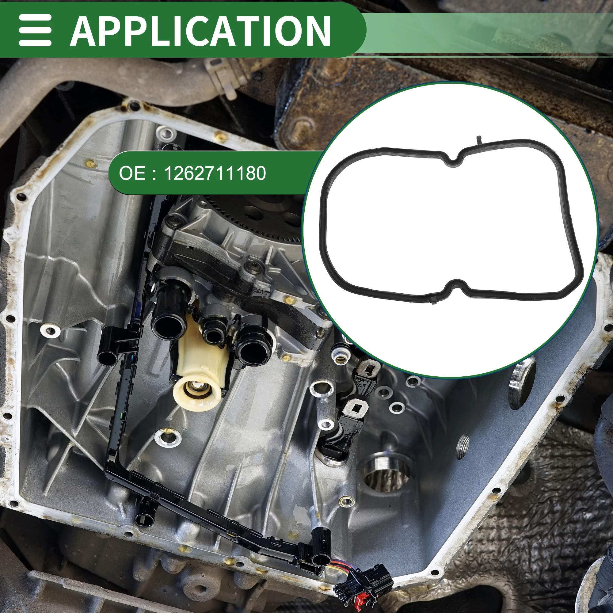 X Autohaux No.1262711180 Junta de cárter de aceite de coche para Mercedes-Benz 300E 1986-1993 para Mercedes-Benz C36 para AMG 1995-1997 - imagen 3