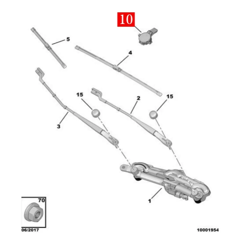 **Nuevo sensor de lluvia de luz de parabrisas delantero original; Sensor de lluvia/luz para Peugeot 4008/P84 5008 Citroen C5 AIRCROSS** - imagen 4