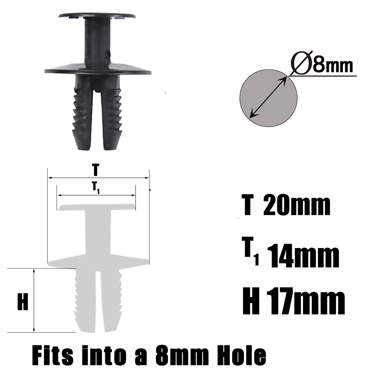 Clip de fijación revestimiento maletero BMW Serie 3 E90 OEM 51471911992 - imagen 2