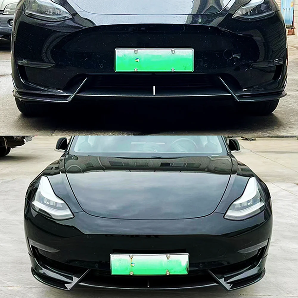 Kit de carrocería Body Kit Tesla Model 3/Y – Parachoques splitter difusor lip - imagen 2