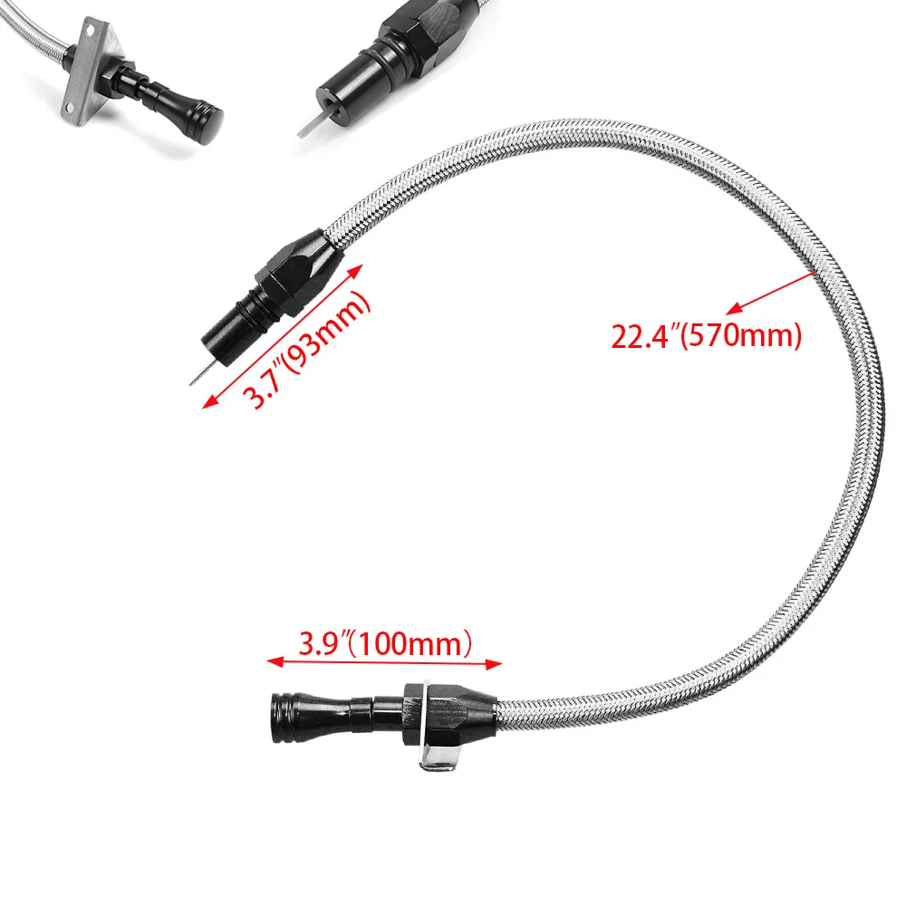 Varilla nivel transmisión flexible inoxidable Tranny Trans – Chevy GM 350/400 - imagen 2