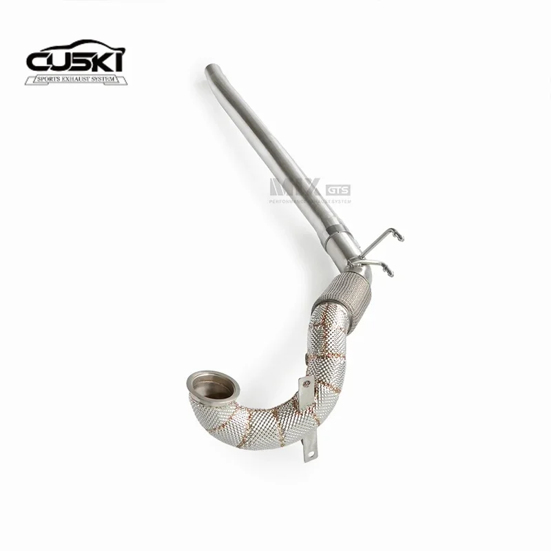 Tubo de escape inox con protector térmico para Audi S3 2.0T 2015-2022 - imagen 5