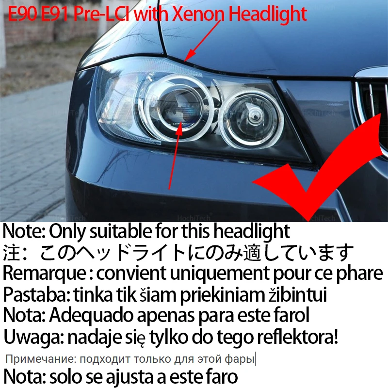 Luces LED Ojos de Ángel BMW E90/E91 Pre LCI 2004-2008 - imagen 4