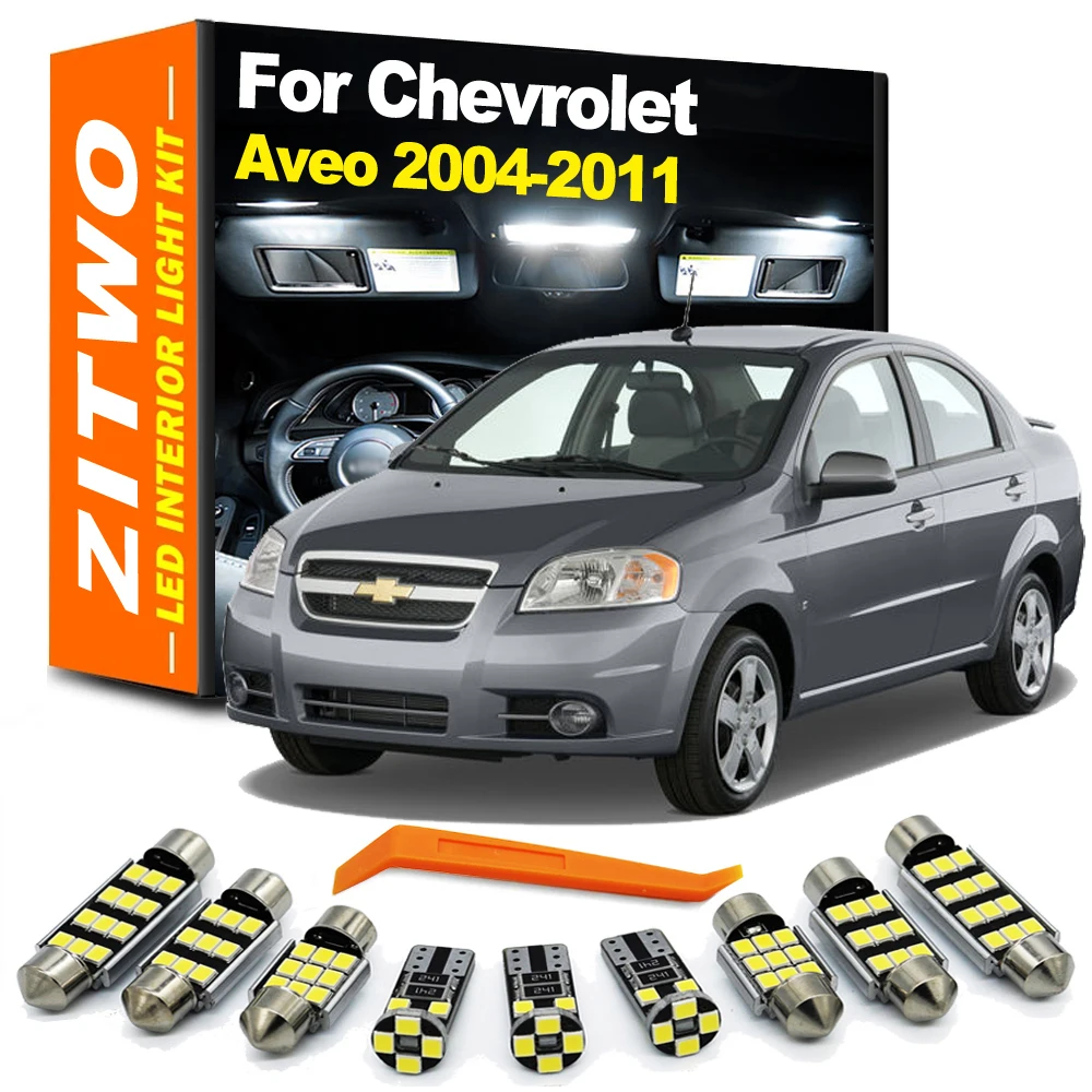 ZITWO Kit LED Interior Chevrolet Aveo 2004-2010 – Iluminación Cabina