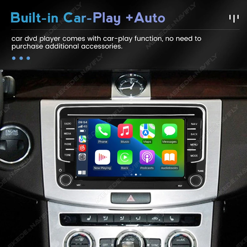 Autoradio Android con Carplay MEKEDE para VW Golf 5/6, Passat, Touran - imagen 5