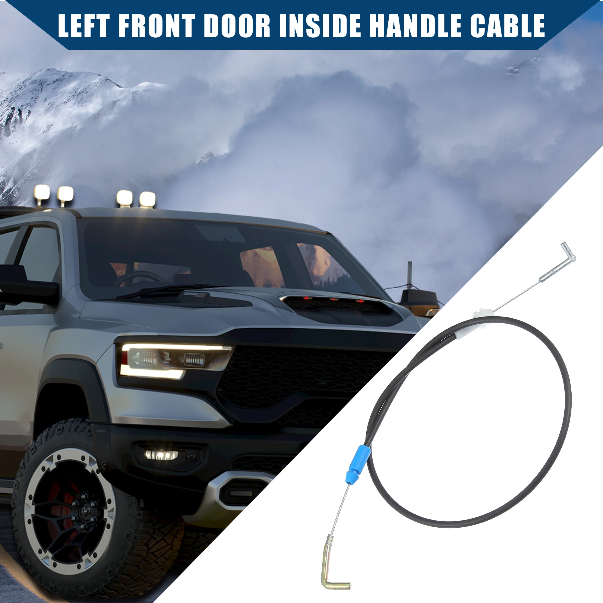 X Autohaux 5165721AA Cable de pestillo de puerta lateral del conductor delantero para Ram 1500 2011-2018 para Ram 2500 2011-2023 para Ram 3500 2011-2023 - imagen 3