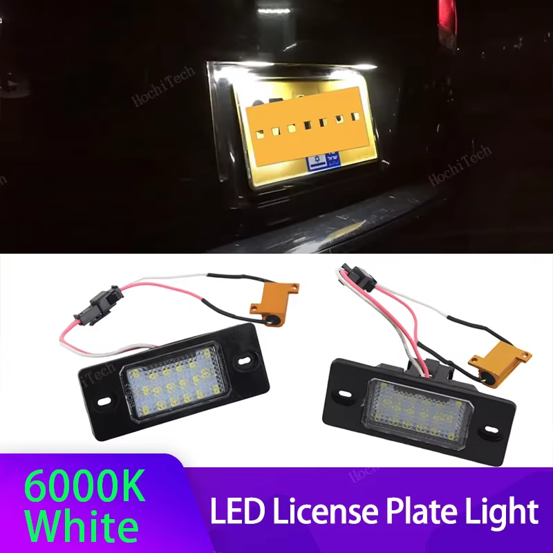 Luces LED de matrícula para VW Tiguan, Golf V, Touareg y Cayenne