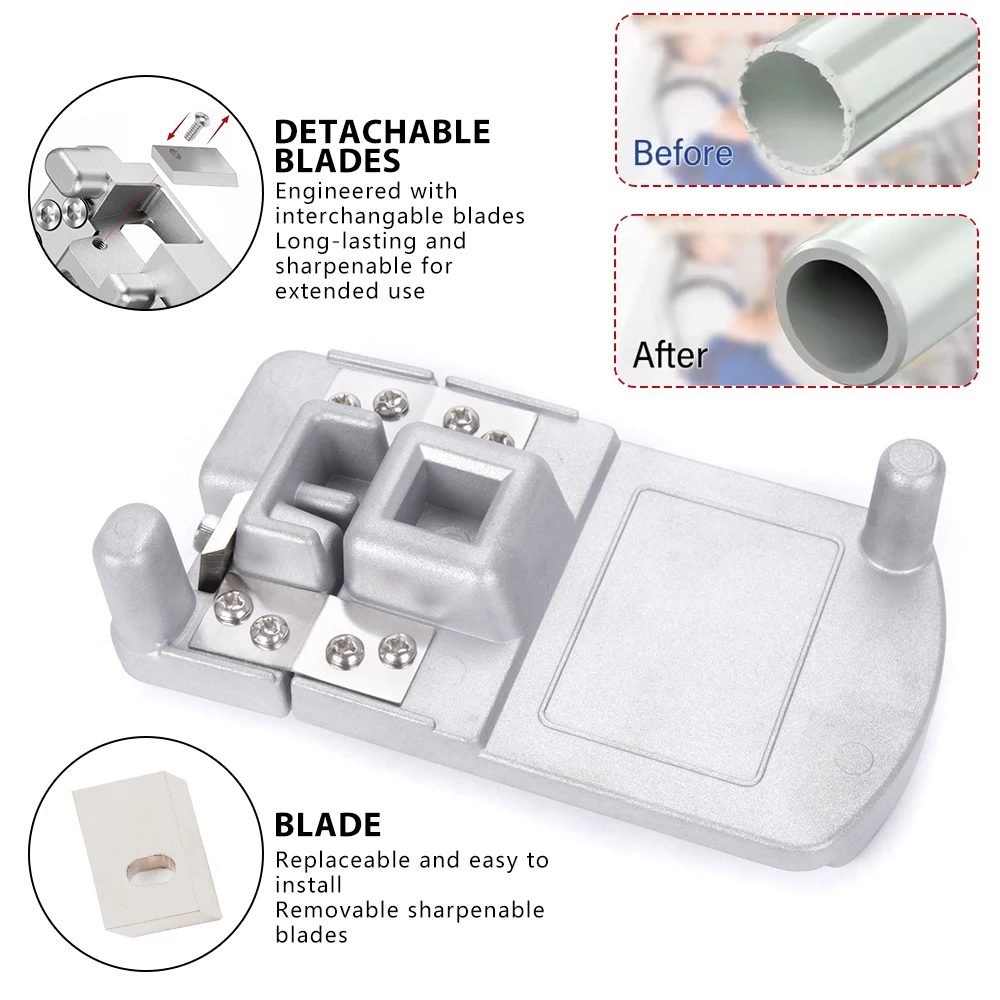 Desbarbador profesional para tubos PVC de 1¼ a 4″ - imagen 3