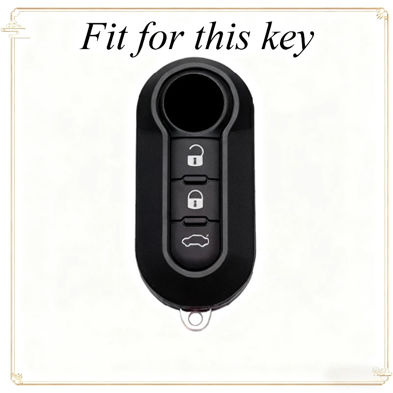 Funda de TPU para llave de coche y vista del diseño