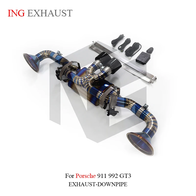 Tubo válvula remota eléctrica Catback para Porsche 911 992 GT3 4.0L - imagen 5