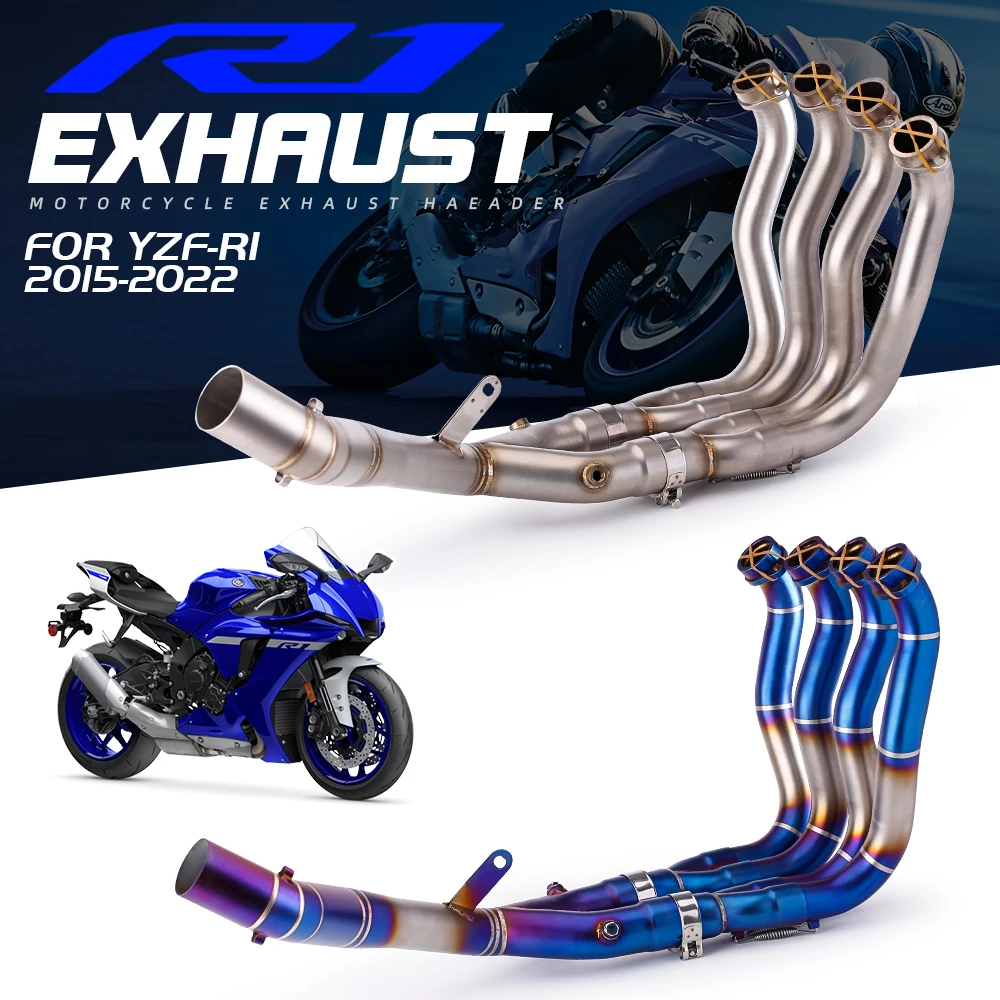 Tubo de enlace delantero de acero inoxidable para Yamaha R1