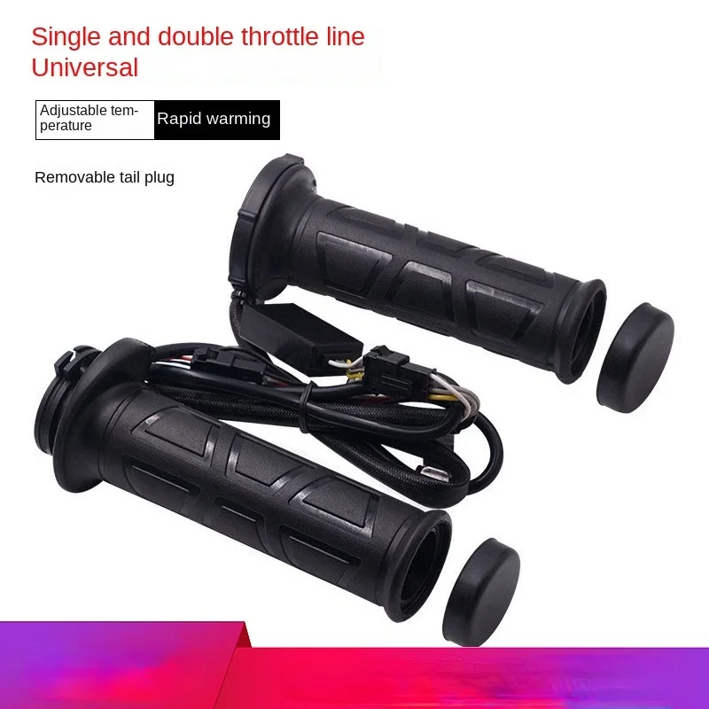 Puños calefactables universales 22 mm con termostato ajustable para moto - imagen 2