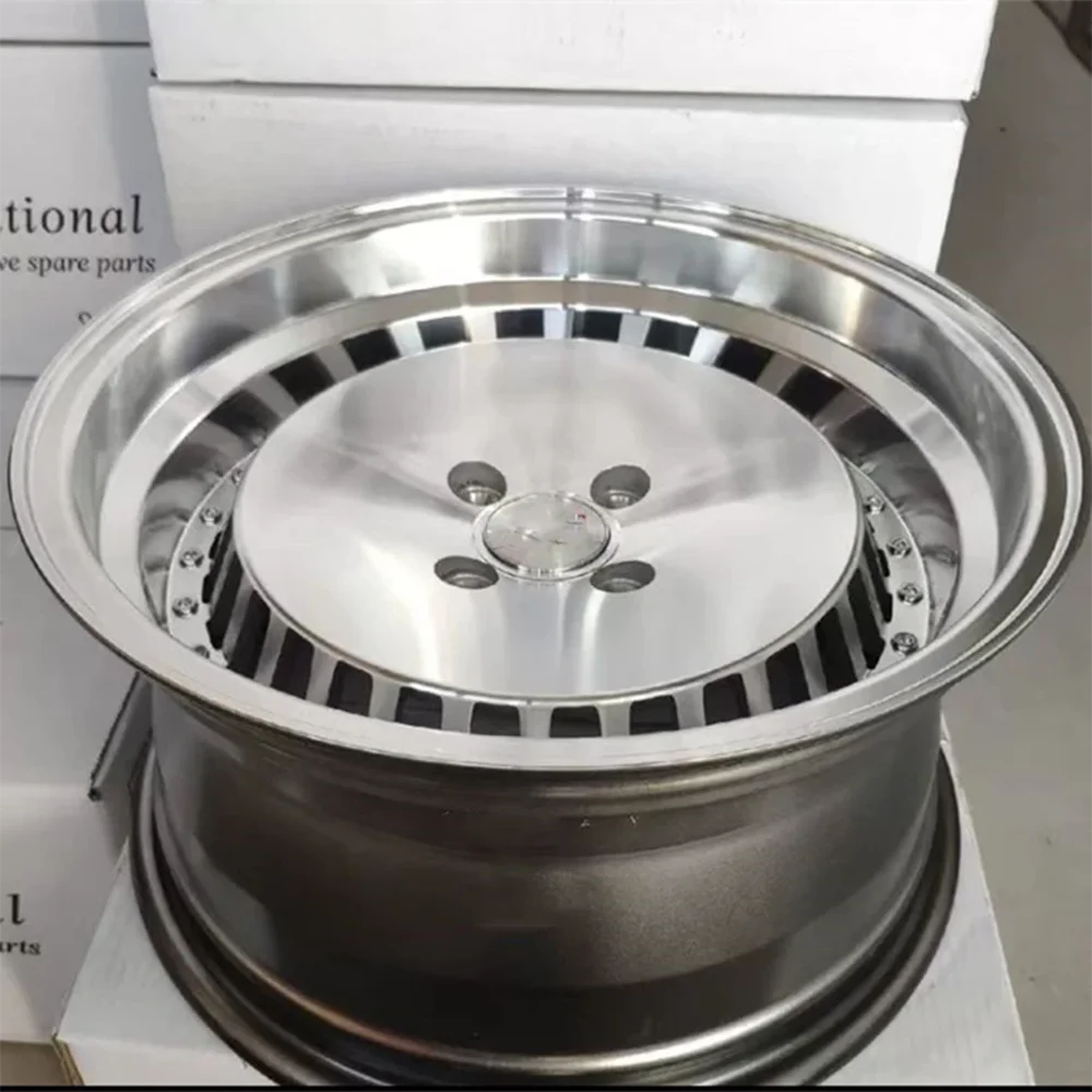Llantas de aleación de aluminio plateadas para coche
