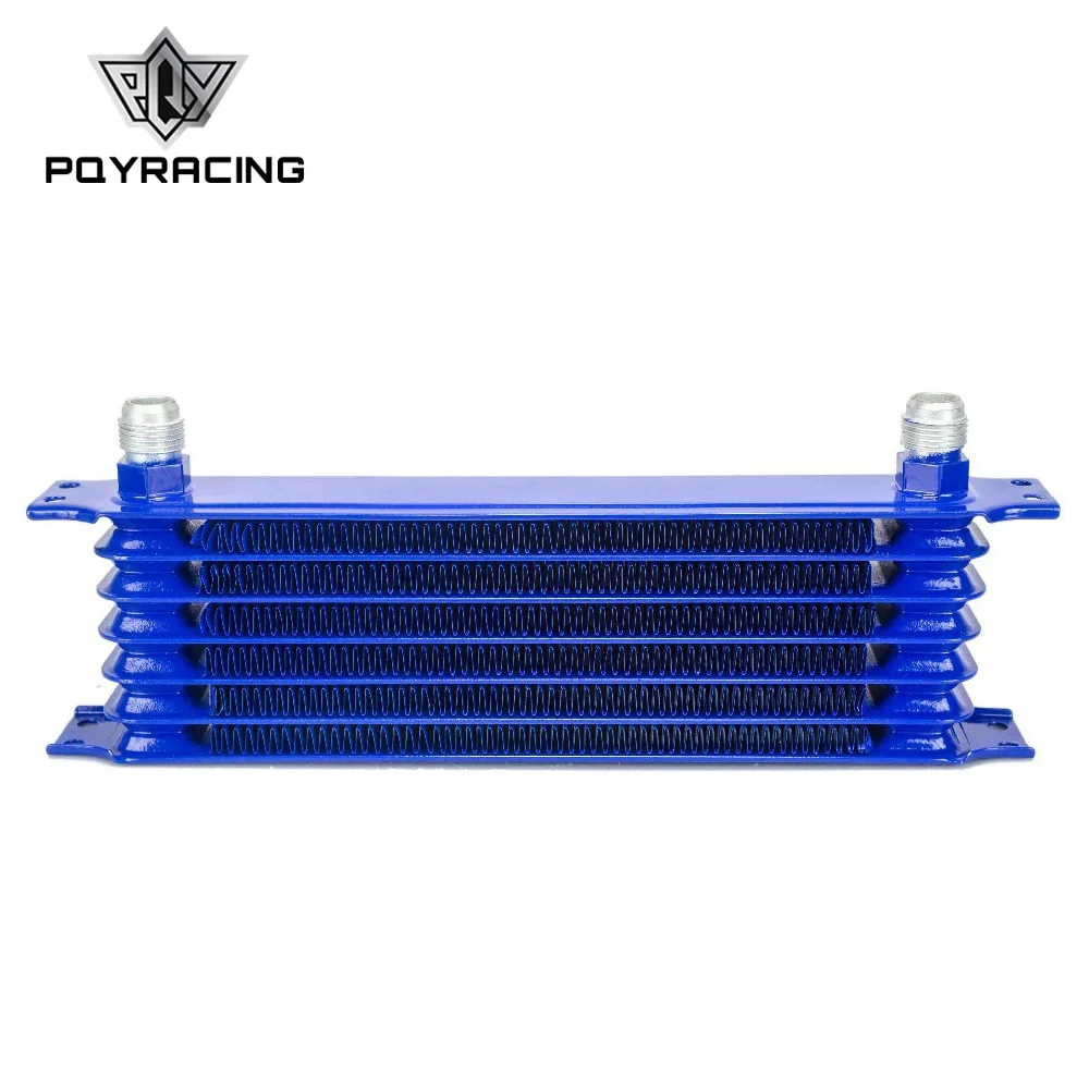 Refrigerador de Aceite Universal 7 Filas 10AN Kit Motor Transmisión Azul - PQY5107B