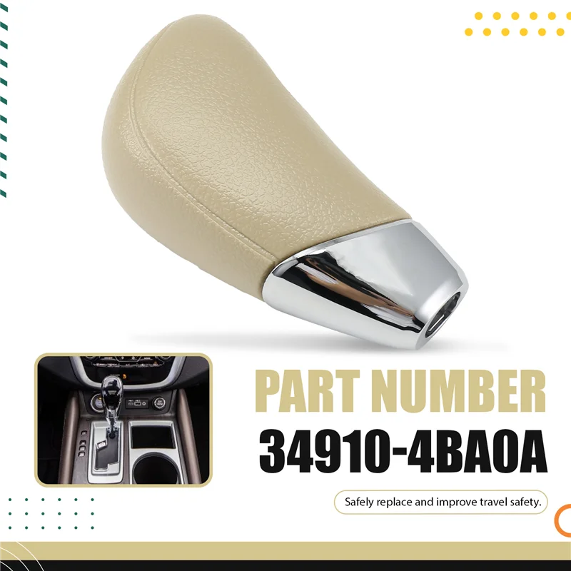 Pomo palanca de cambios beige para Nissan Murano - imagen 3