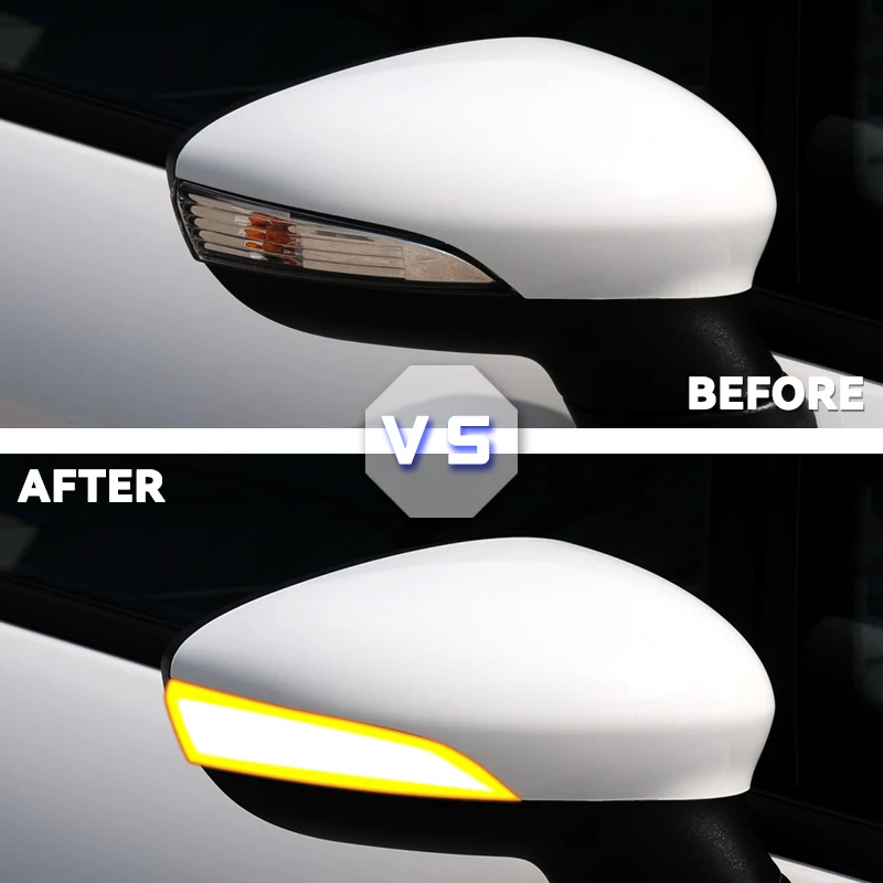 Luz LED intermitente dinámica retrovisor lateral Ford Fiesta Mk7 B-Max - imagen 2