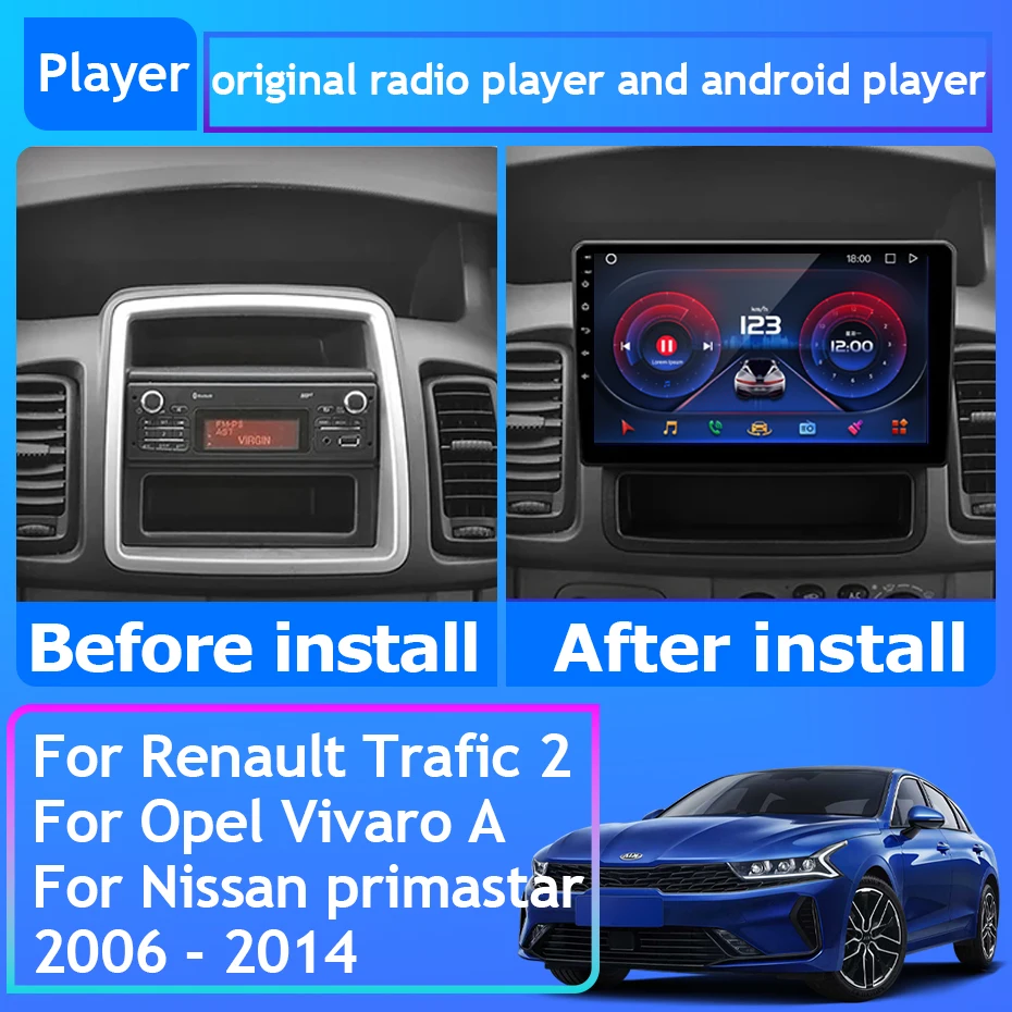 Radio CarPlay y Android Auto para Trafic II, Vivaro A y Primastar - imagen 2