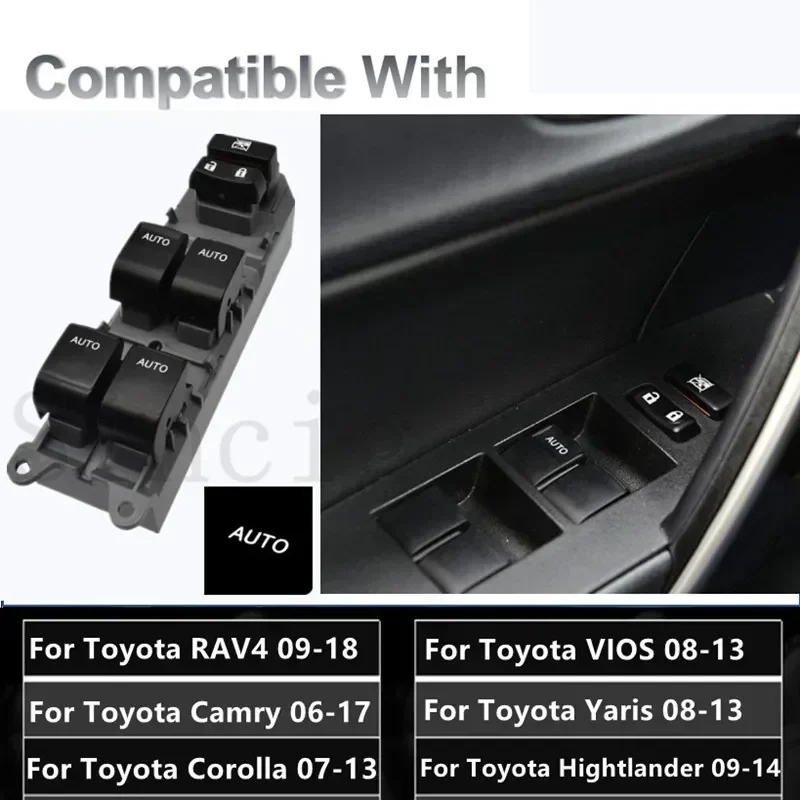 Toyota 8482006100 Interruptor elevalunas RAV4, Corolla y Yaris - imagen 2