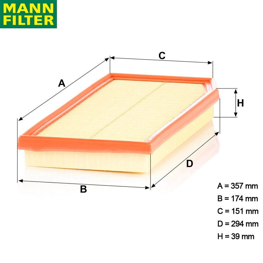 MANN FILTER 2640940100 Filtro de aire para Mercedes-Benz Clase C - imagen 2