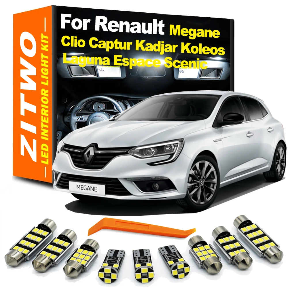Kit de bombillas LED interiores para Renault Mégane, Clio y Captur
