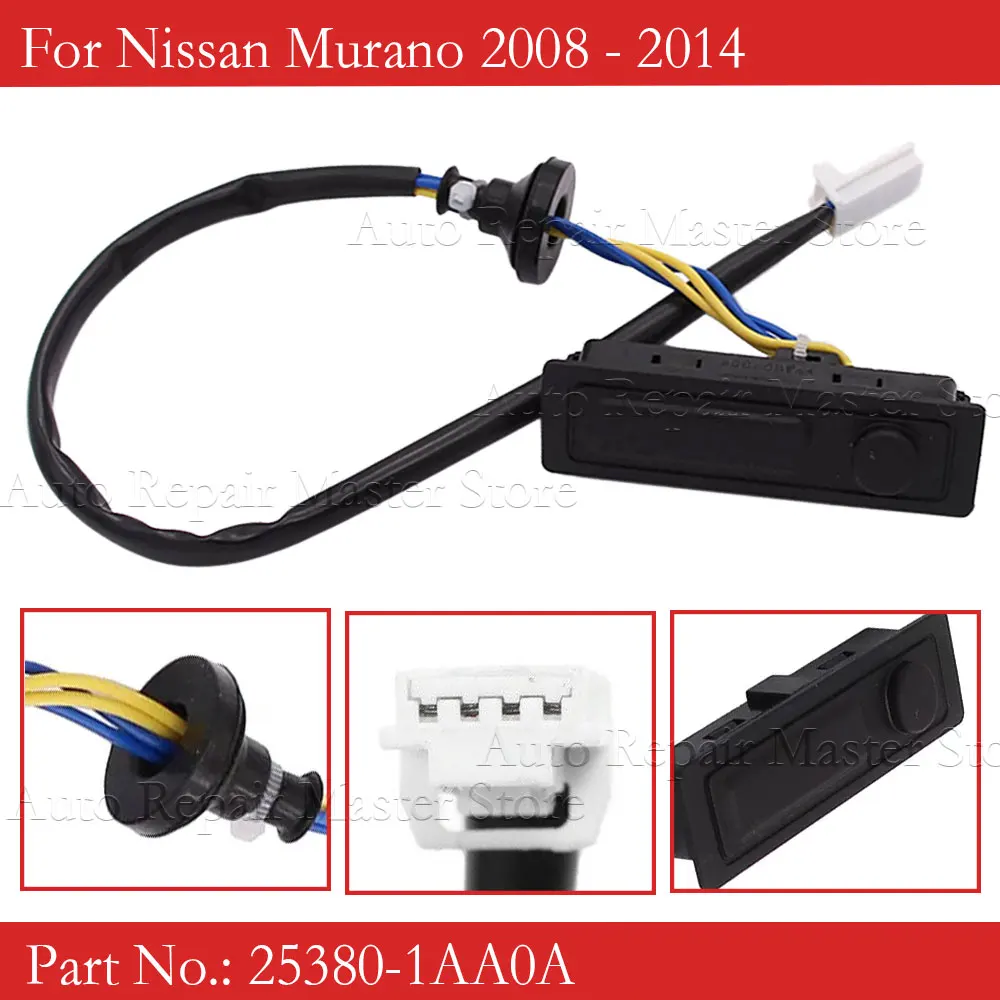 Interruptor de liberación de puerta de elevación, escotilla trasera para Nissan Murano 2008-2014, NISSAN QUEST 2015-2017, 253801AA0A, 25380-1AA0A - imagen 2