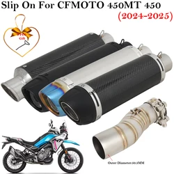 Escape deportivo de carbono para CFMOTO 450MT con DB killer