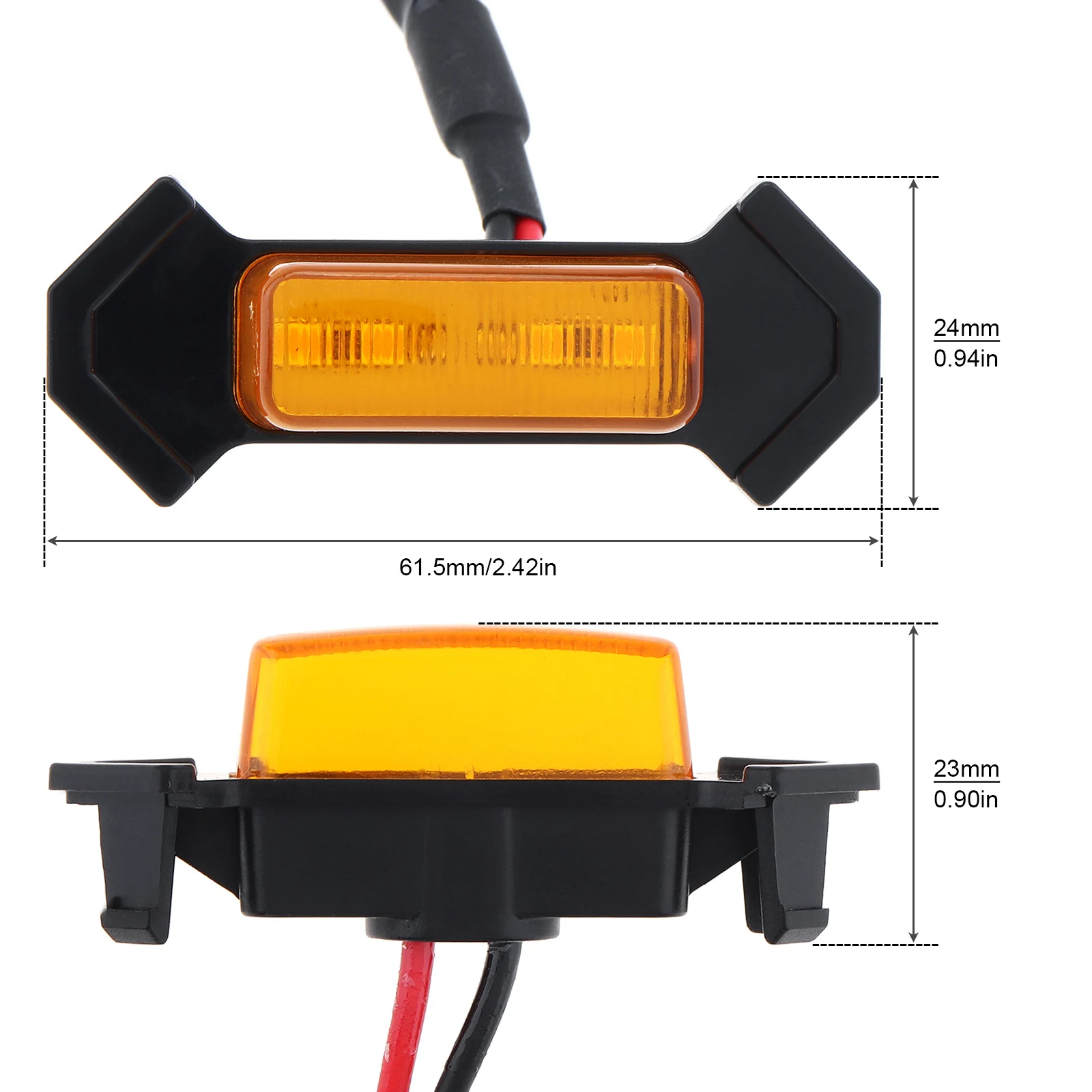 Kit luz LED parrilla 12V ámbar impermeable con arnés – Toyota Tacoma TRD Pro - imagen 3