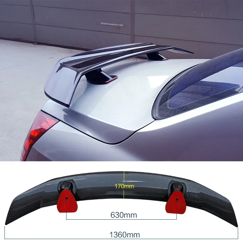 Alerón trasero universal de carbono para Hyundai Elantra - imagen 2