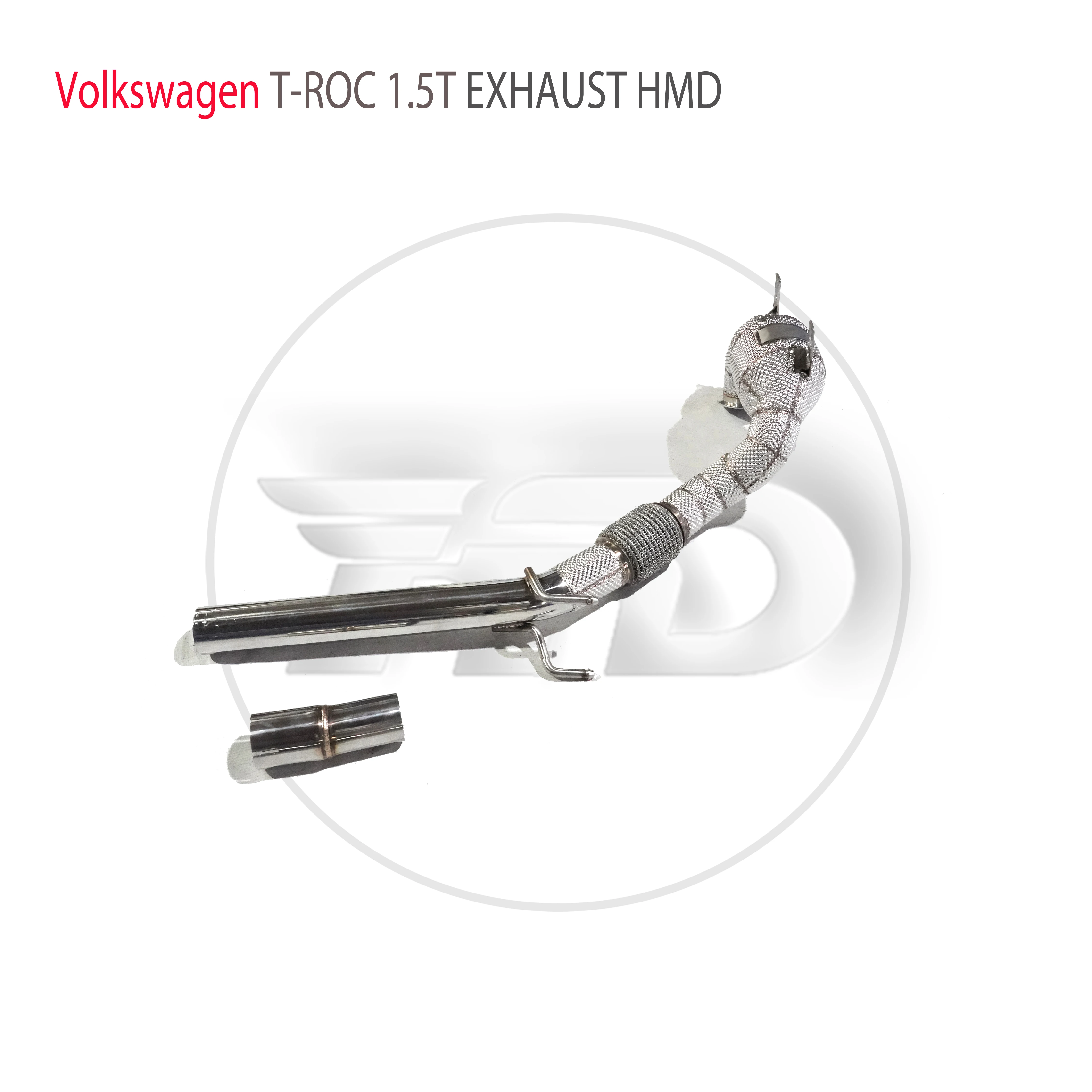 Bajante alto flujo HMD sin catalizador para VW T-ROC 1.5 TSI