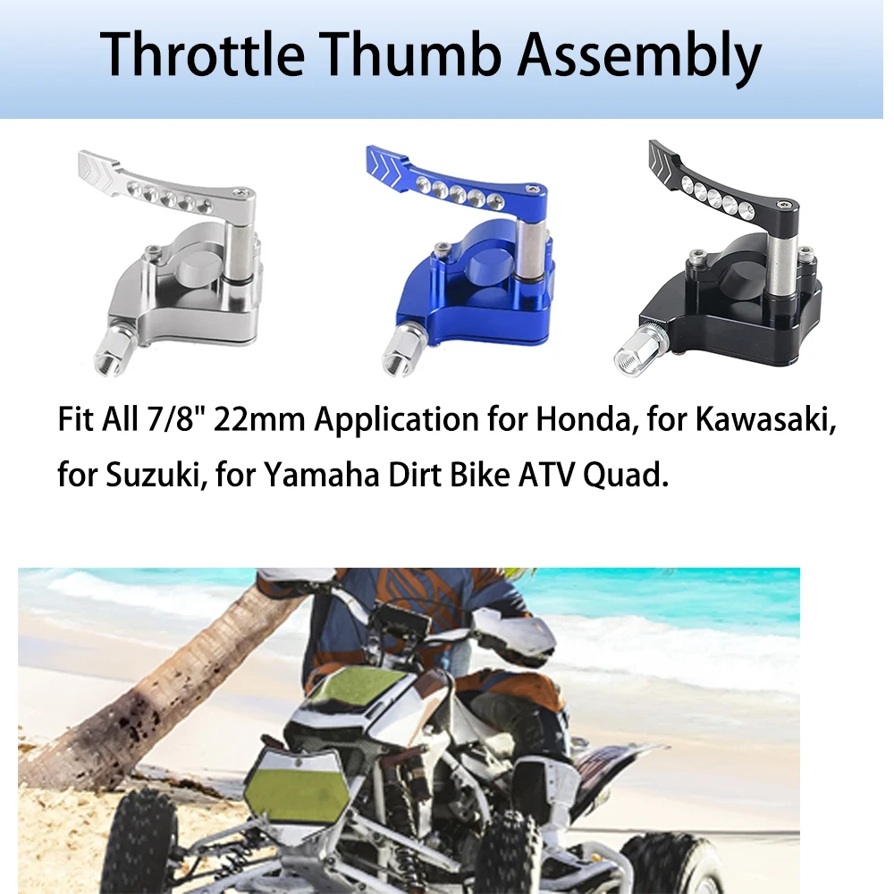 Acelerador de pulgar para moto Suzuki, Kawasaki, Yamaha y Honda - imagen 5