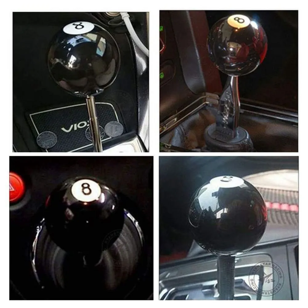 Pomo de cambio tuning negro 8 bolas acrílico universal - imagen 5