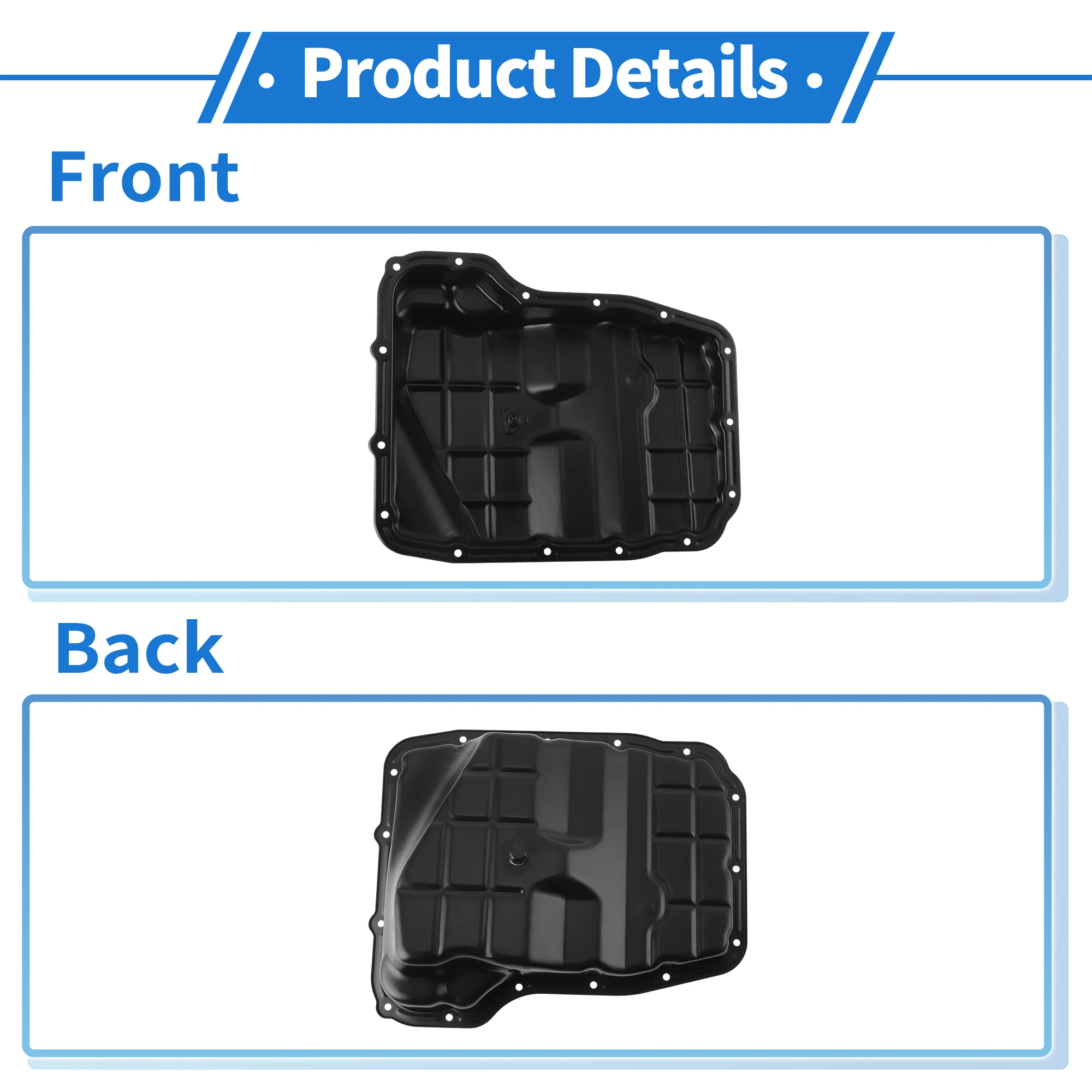 UXCELL No.4736676AA Cárter de aceite de motor para Jeep Grand Cherokee 10-13 aleación de aluminio negro - imagen 3