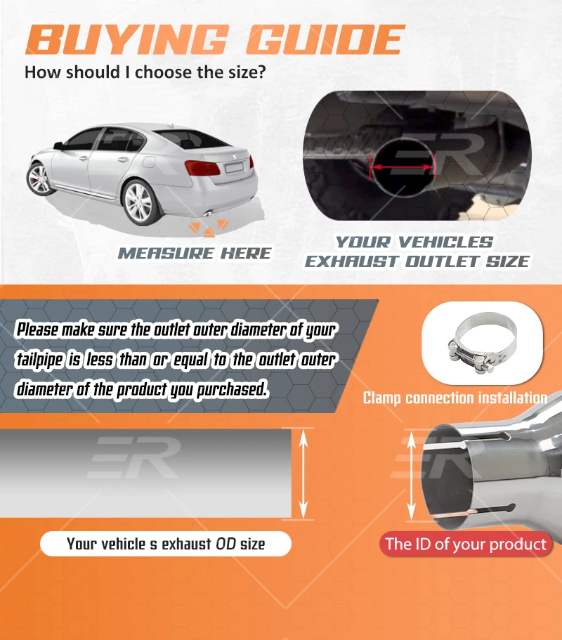 Accesorio de escape para coches modificados