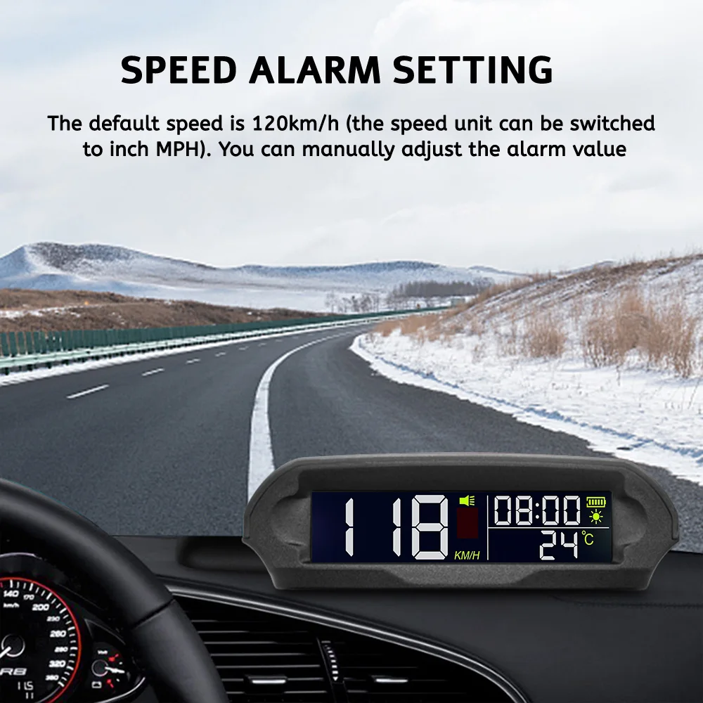 Velocímetro GPS X98 con pantalla solar y alarma de velocidad - imagen 2