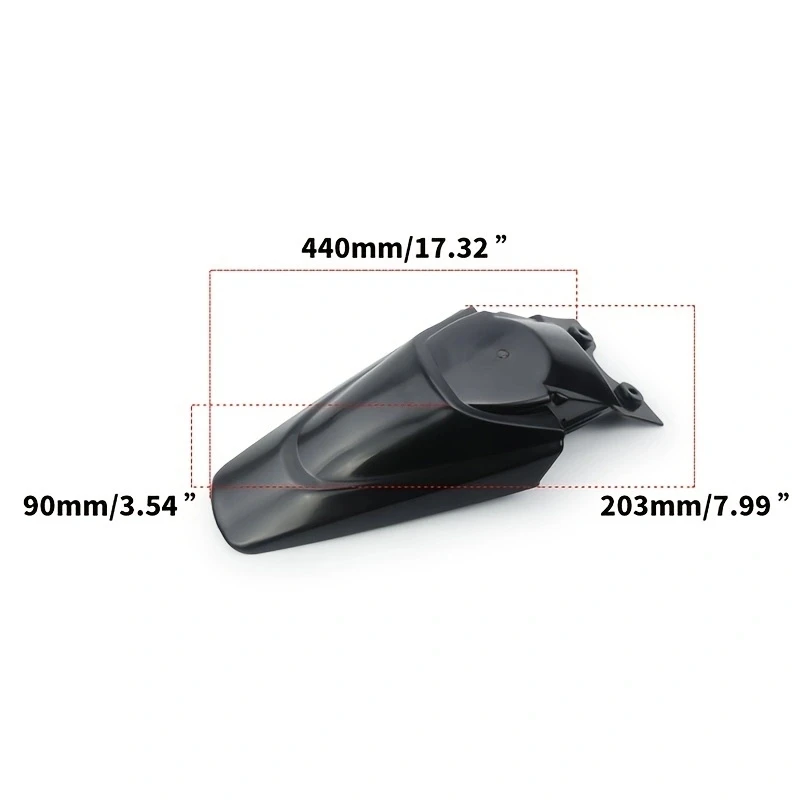 Protector guardabarros trasero plástico Kawasaki KLX 110 KX65 Pit Bike - imagen 2
