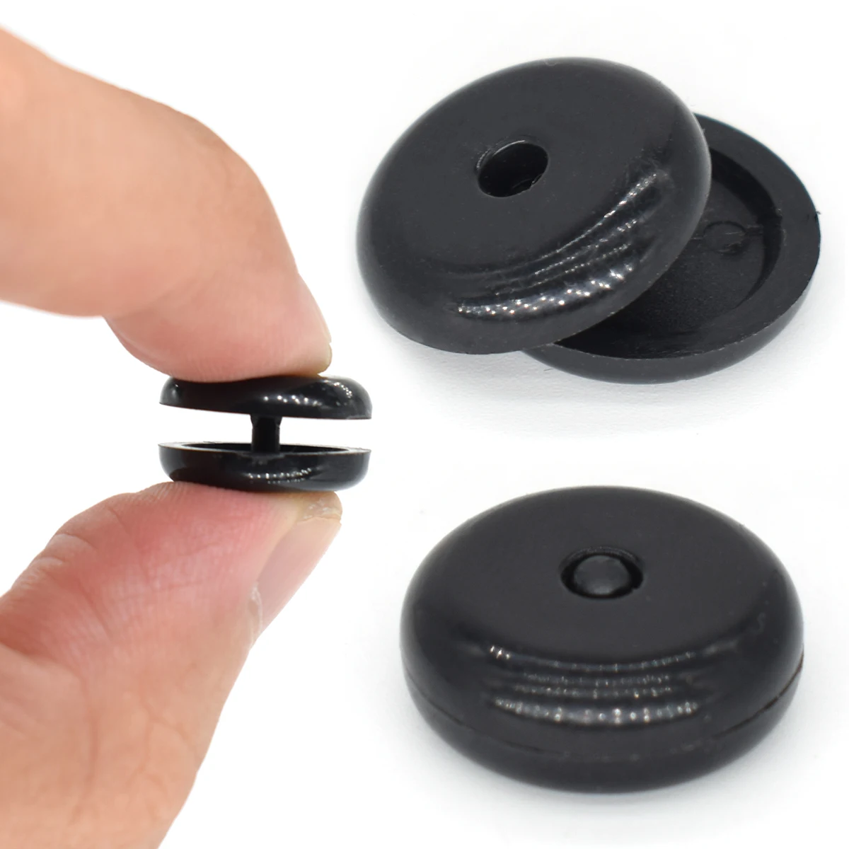 Clips de botón de parada para cinturón de seguridad de coche, retenedor de sujeción, ajustador de cinturón de seguridad, soporte de tope de hebilla, remache, estilo automático, 10 piezas - imagen 5