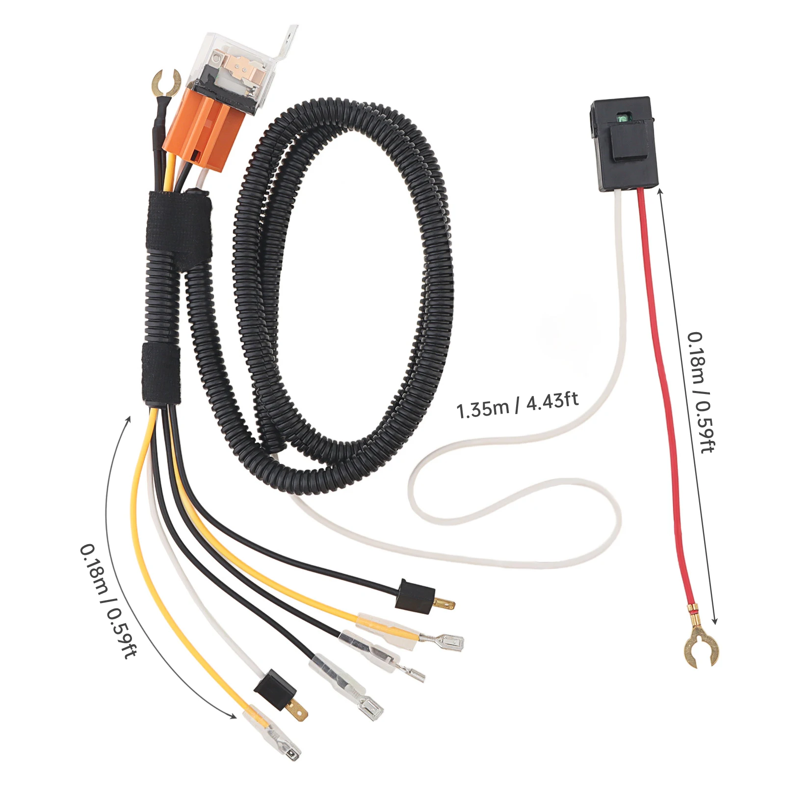 Kit de cableado para doble claxon con relé de 12 V y botón - imagen 2