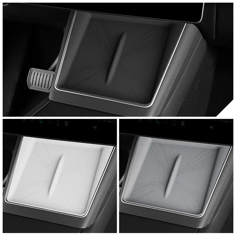 Almohadilla silicona antideslizante carga inalámbrica Tesla Model Y Juniper - imagen 4