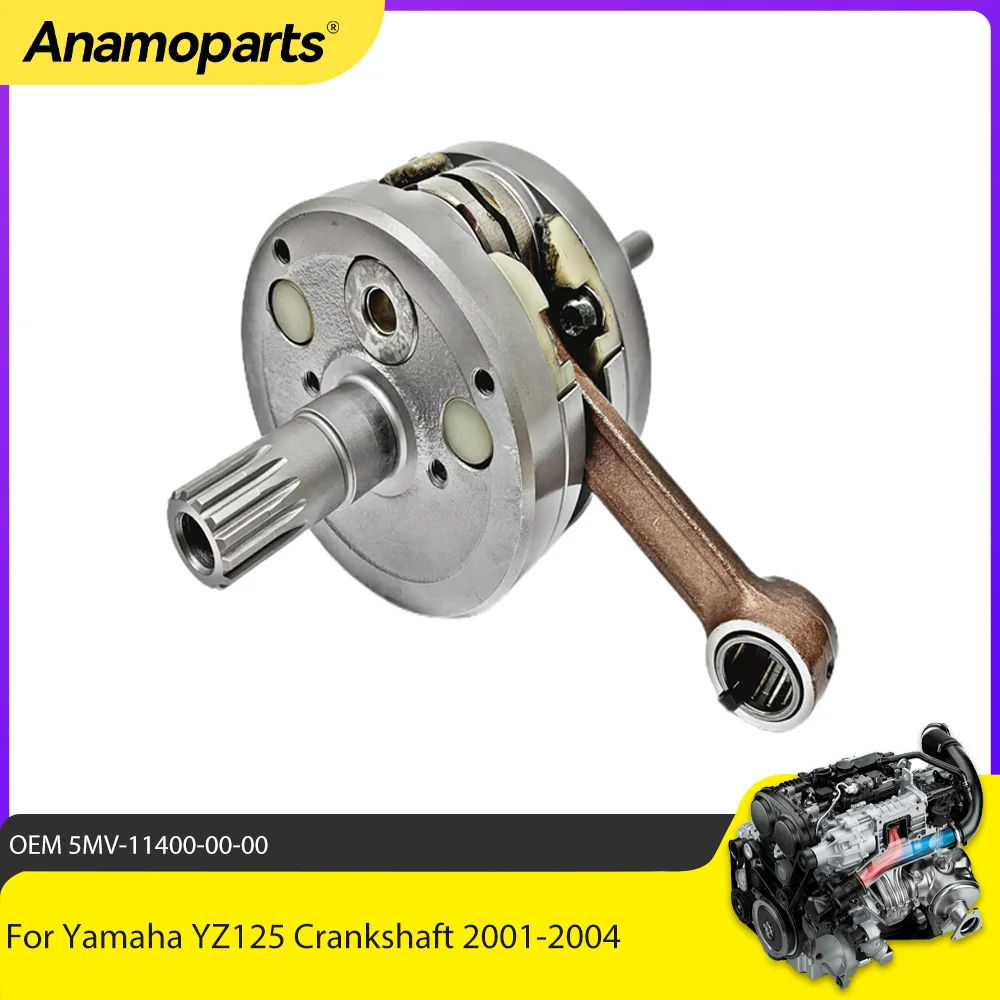 Cigüeñal 5MV-11400-00-00 Yamaha para YZ125 2001-2004 y YZ85 2002-2003