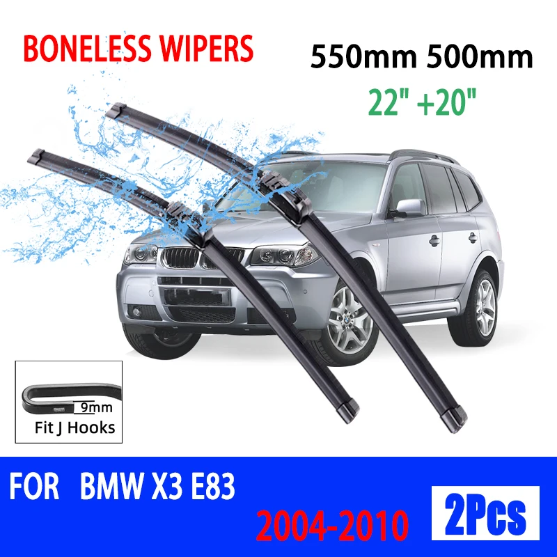 Limpiaparabrisas delantero sin hueso BMW X3 E83 2004-2010 silencioso