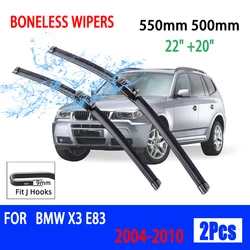 Limpiaparabrisas delantero sin hueso BMW X3 E83 2004-2010 silencioso