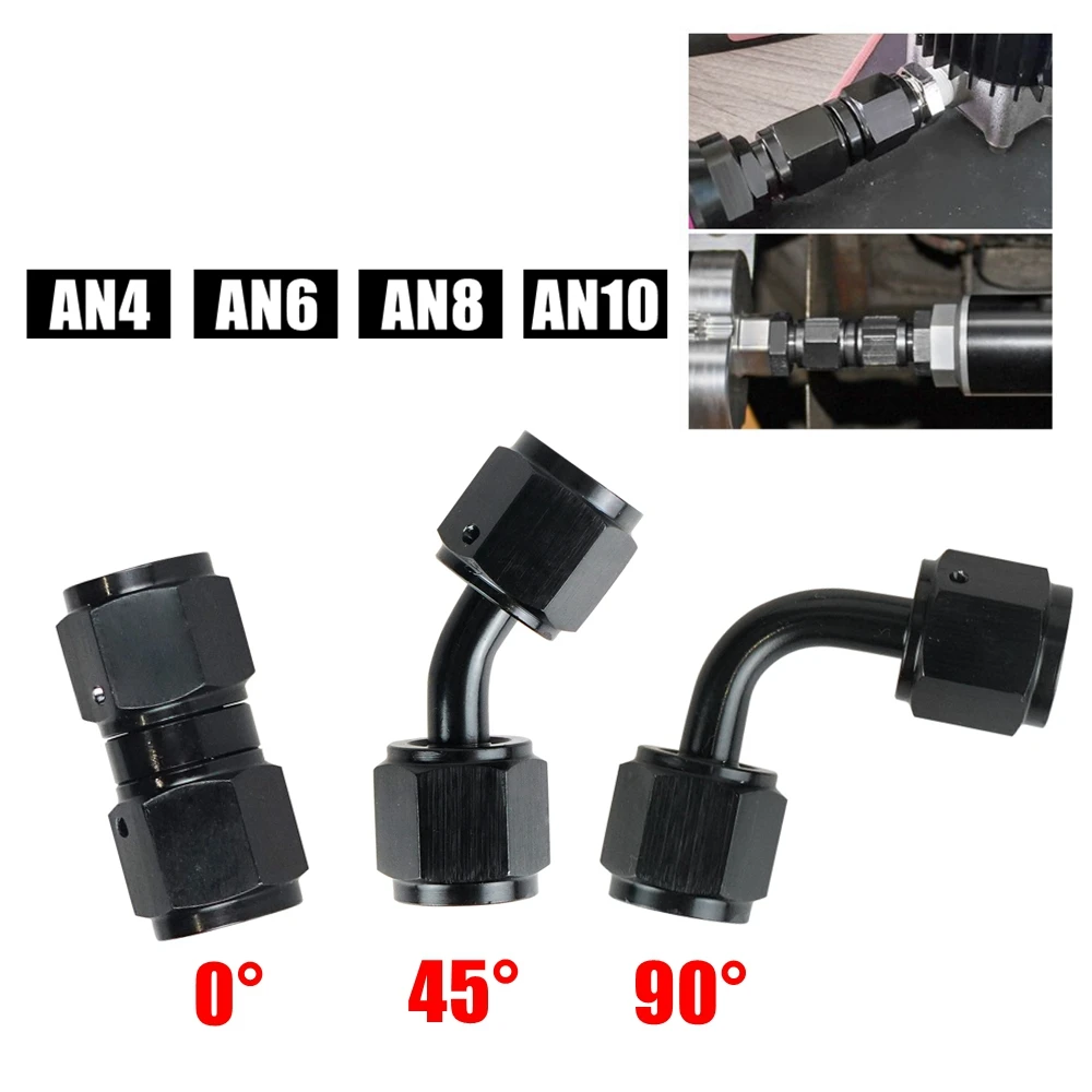 Conector giratorio hembra a hembra AN