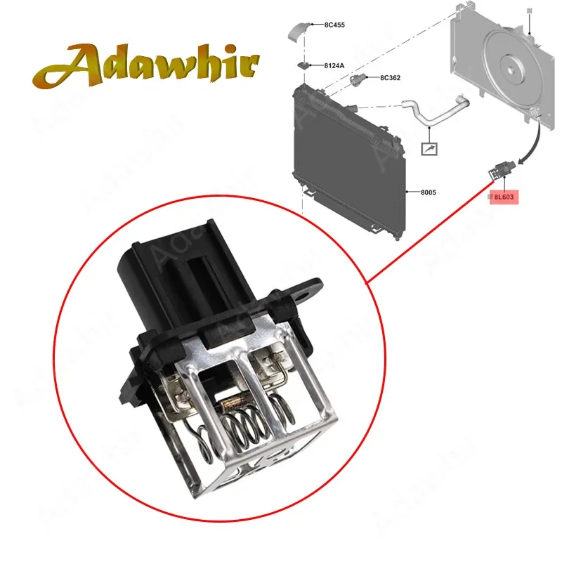 8V518L603AA Resistencia del ventilador de habitáculo Ford Fiesta 2015