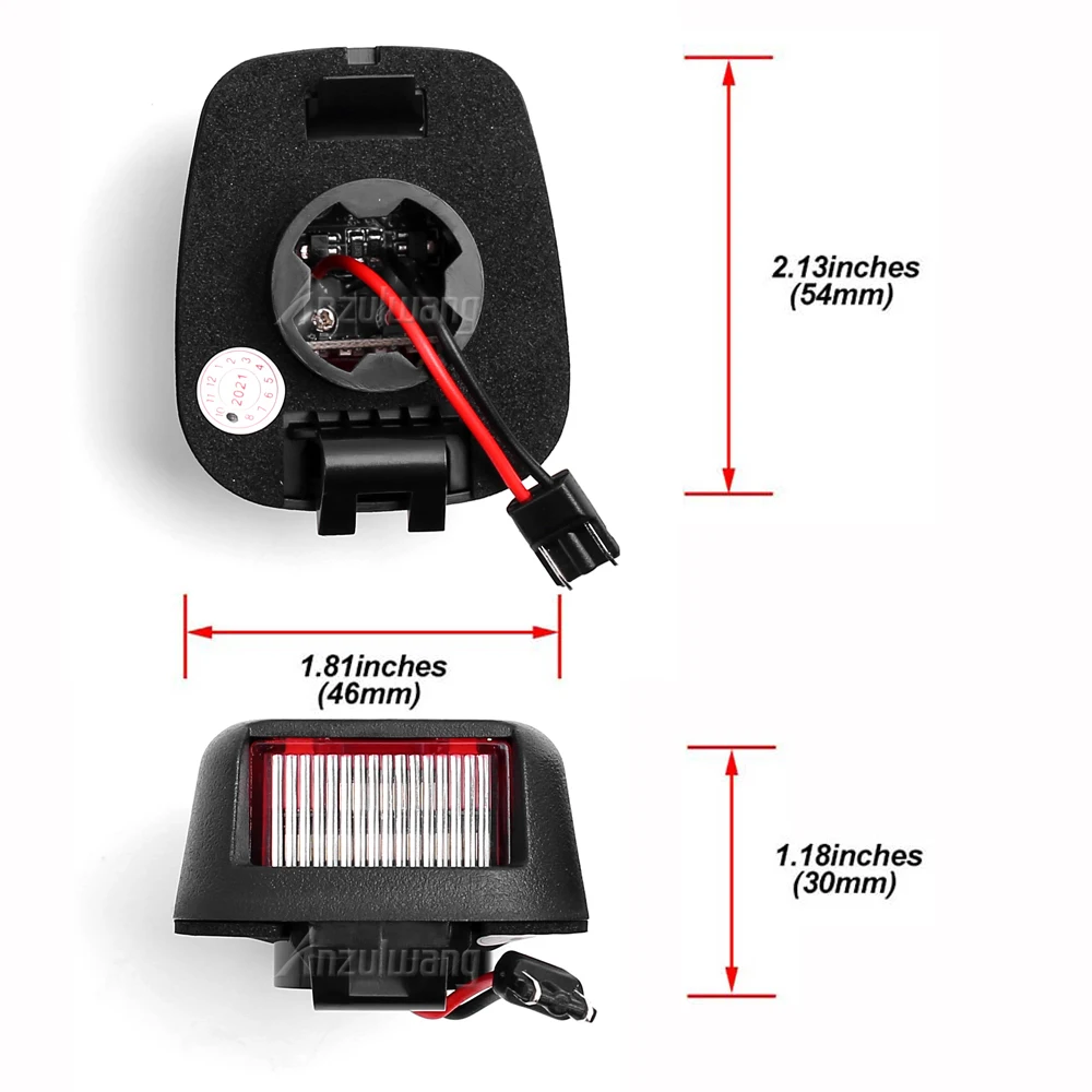Luces LED blancas para matrícula – iluminación homologada - imagen 3