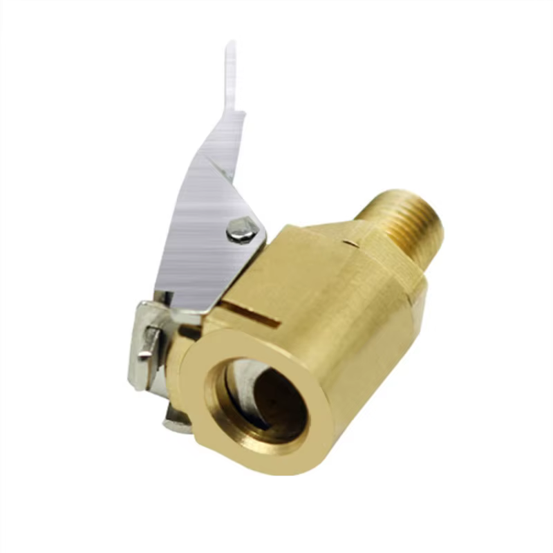 Adaptador con clip para válvula de neumático y compresor de aire - imagen 2