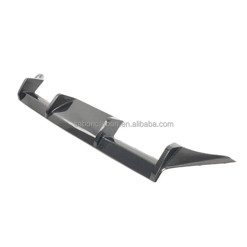 Difusor trasero BMW G87 M2 estilo MP con 2 aletas de fibra de carbono - imagen 3