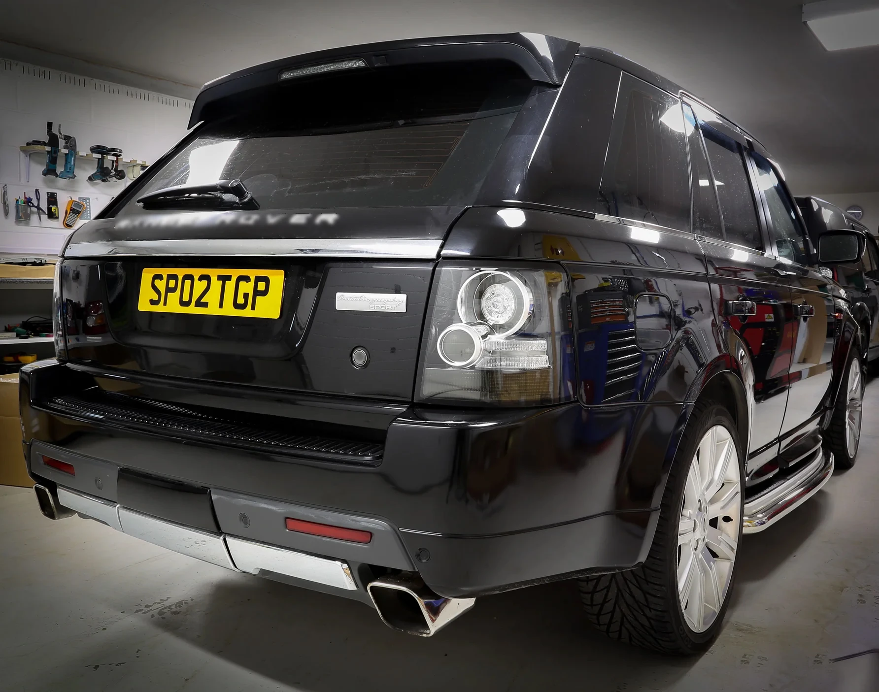 Tercer stop LED Range Rover Sport negro 2005-2013 - imagen 3
