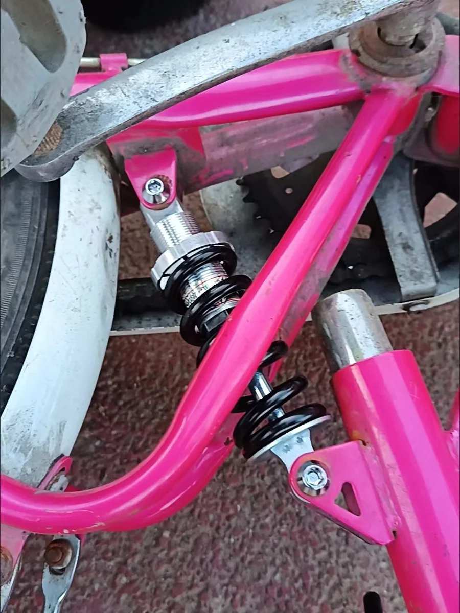 Amortiguador trasero metálico para minibike y scooter