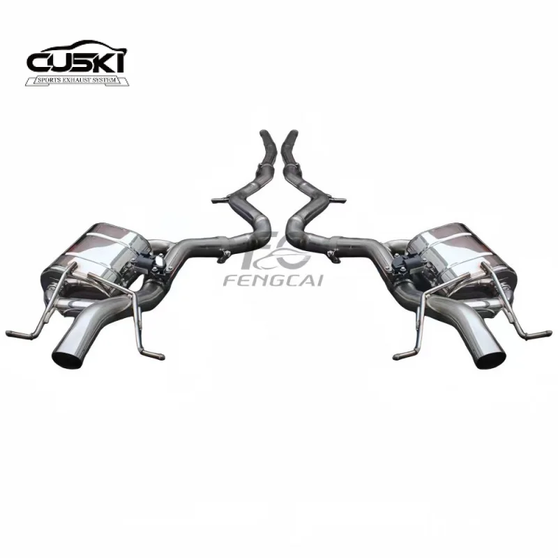 Catback silenciador escape acero inoxidable Mercedes S450 S500 W222